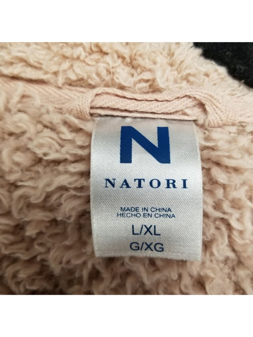 Natori Robe Womens Large/XL Dusty Pink Plush Long Sleeve Lounge Short Robe - Picture 2 of 7